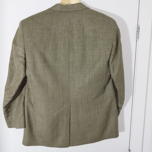 Ralph Lauren Men’s Blazer 42R Green Herringbone Sport Coat Jacket 2-Button - Picture 2 of 9